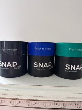 Snap Clean Hands Trio - Navy, Blue & Teal Caps